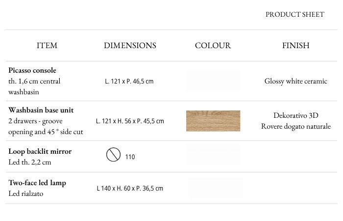 Finishes and technical specifications Picasso Lime 3.0 C25